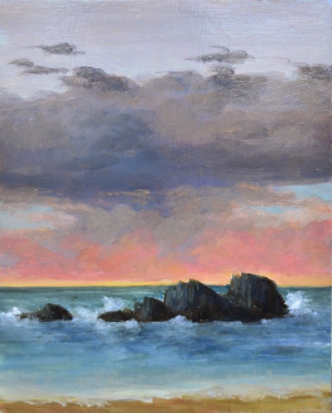 Sunset Seascape
8x10in oil on wood $600 Sunset Seascape
8x10in oil on wood $600